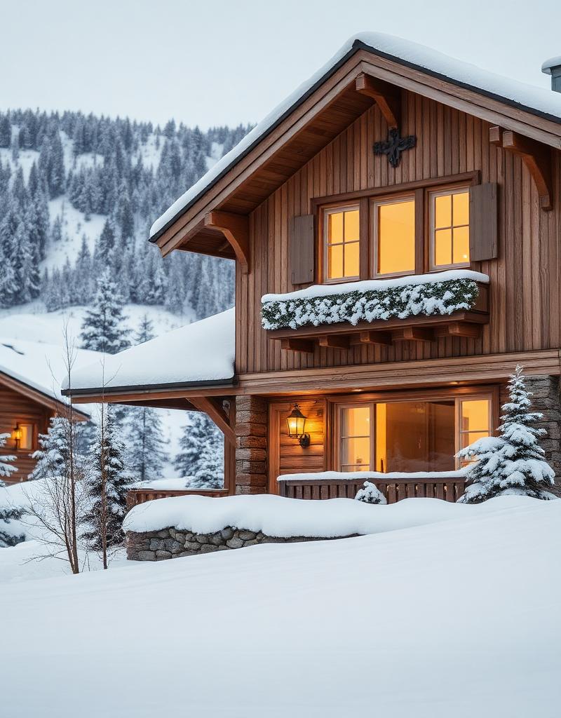Swiss chalet — Winter